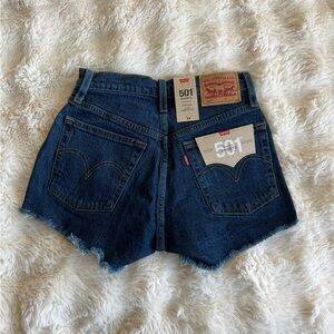 Levi’s 501 Shorts Dark Blue NWT